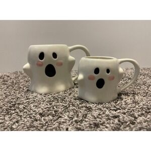 Jc Penny  Hey Boo Ghost mug  Dishwasher Safe Set of 2 Mugs # Pieces In